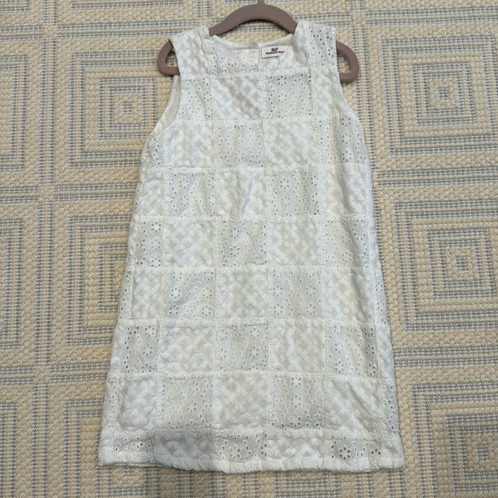 Vineyard vines, white eyelet dress size 6